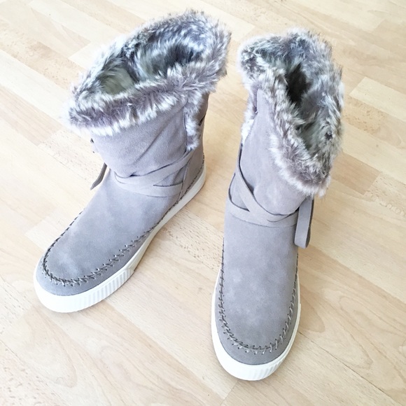 Toms Shoes - TOMS Vista Faux Fur-lined Waterproof Suede Boots